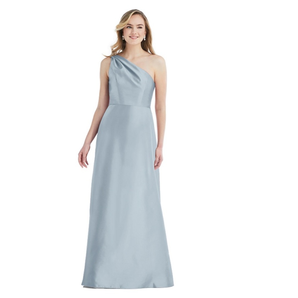 Alfred Sung Bridesmaid Dress in Mist, Size 4